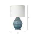 thumbnail image 3 of Jamie Young Kaya Ceramic Table Lamp with Linen Shade, 3 of 4