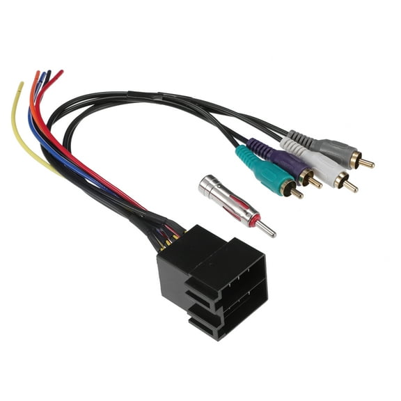 1 Set Stereo CD Player Radio Wiring Harness W/ Antenna Adapter Wire Harness for Land Rover 1999-2004