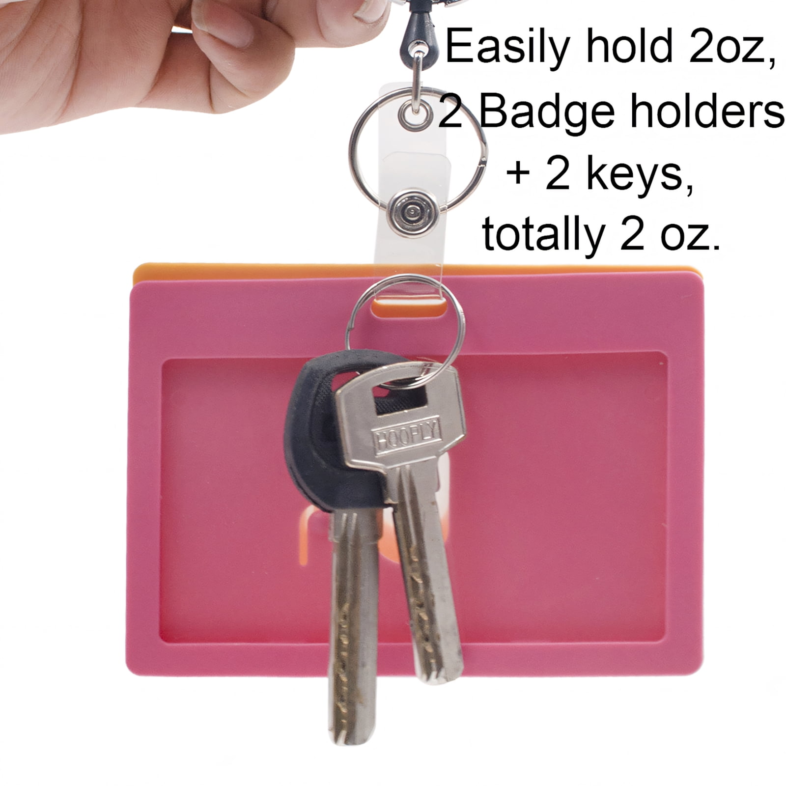 GOGO 50 PCS Wholesale Retractable Badge Reel Name Tag Holder Reel Key Clip-Transparent Black-50 Pcs