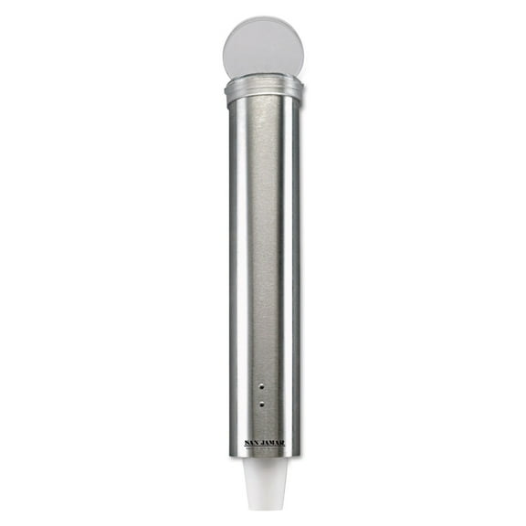 San Jamar C4150SS Pull-Style 5 oz. Water Cup Dispenser - Small