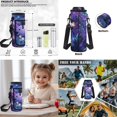 thumbnail image 5 of Yspwyqan Purple Floral Axolotl Kids Backpack Set 4Pcs with Lunch Box Pencil Case Water Bottle Bag, 17 Inch Double Zipper Lightweight Bookbags Fits 14" Laptop for School Travel Hiking, 5 of 7