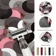 thumbnail image 5 of Round Rugs 4Ft, Pink Grey Abstract Round Area Rug Washable Indoor Throw Carpet, Modern Geometric Ombre Artwork Soft Non Slip Circle Rug for Kitchen Nursery Room Home Decor Aesthetic, 5 of 8