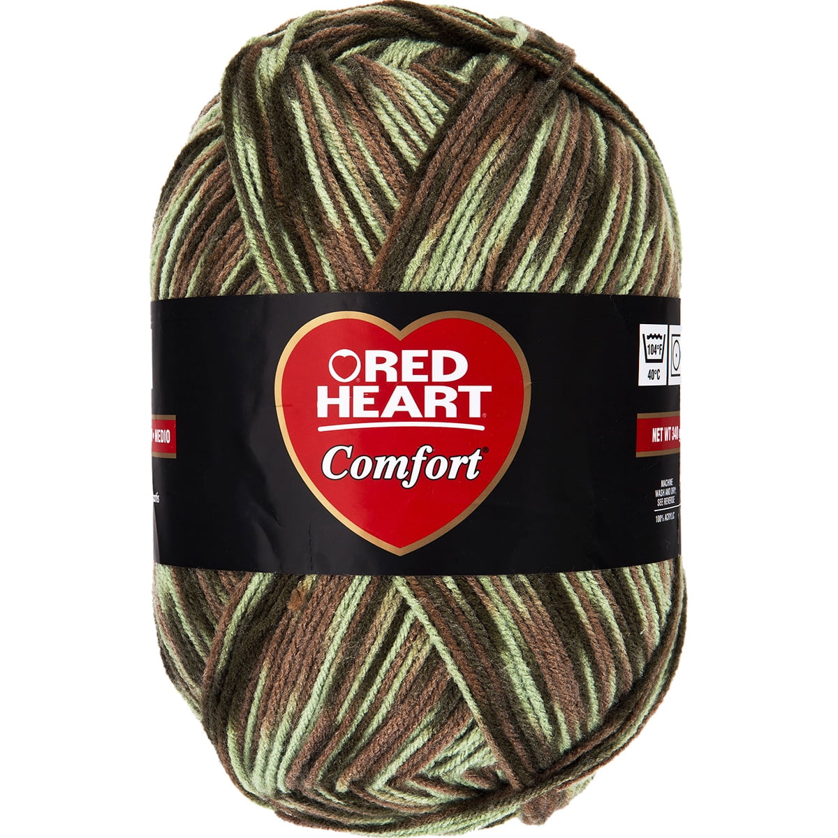 Red Heart® Comfort® Yarn, Prints, Acrylic #4 Medium, 12oz/340g, 649 Yards, Versatile yarn large ball size