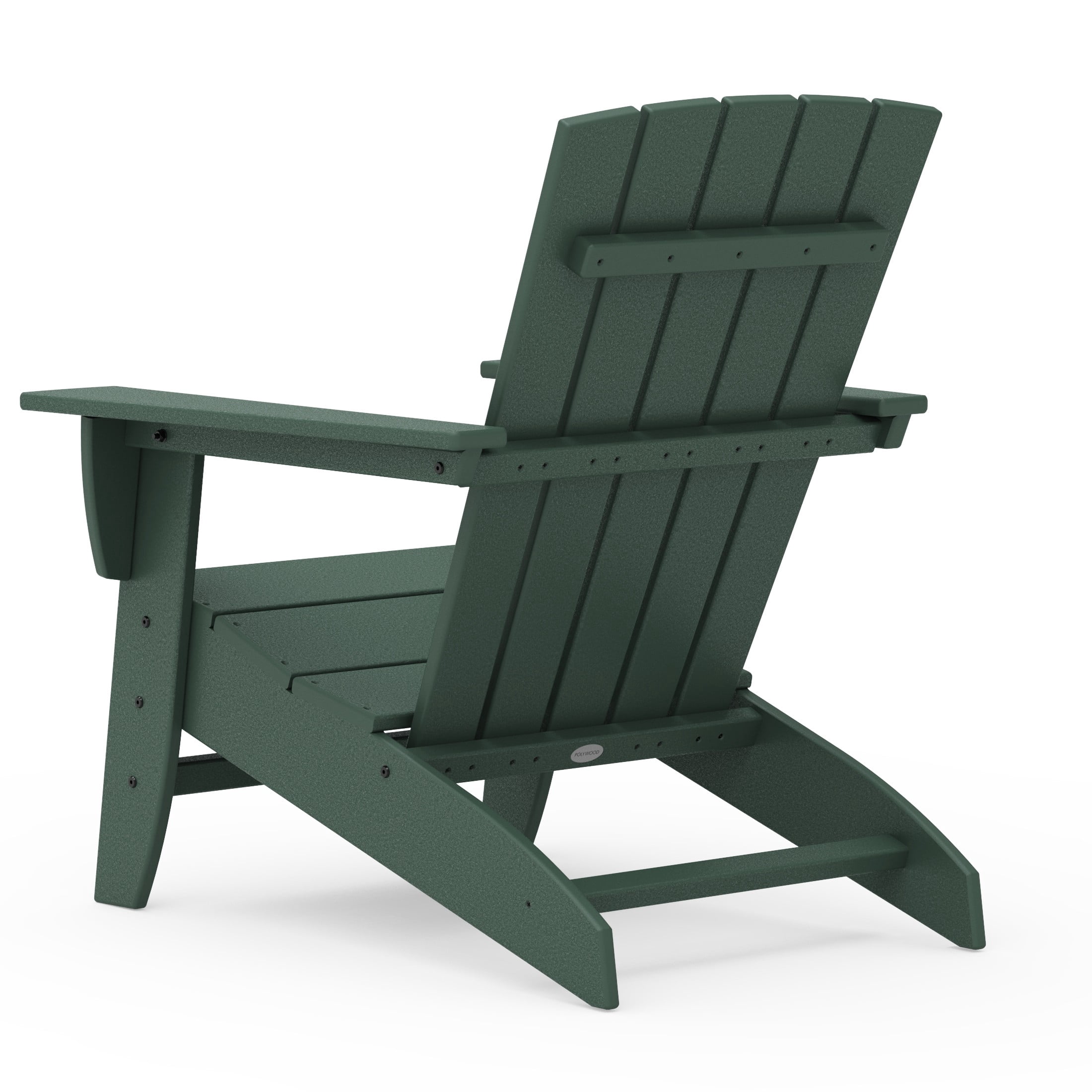 Better Homes & Gardens by POLYWOOD Southlake Outdoor Modern Adirondack Chair, All-Weather HDPE, Patio Seat, Green
