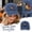 Blue#1, variant on Halloween Hats For Women Men Funny Halloween Pattern Baseball Cap Adjustable Washed Denim Hat