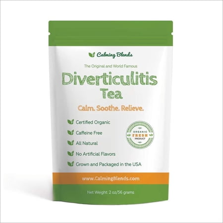 Calming Blends Diverticulitis and Diverticulosis Tea | Certified Organic  Caffeine Free  Supports Digestive Health | 36 Cups