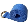 thumbnail image 2 of Yuangui Yoga Fitness Strap D Ring Yoga Exercise Strap for Stretching Flexibility Physical Therapy (Blue), 2 of 5