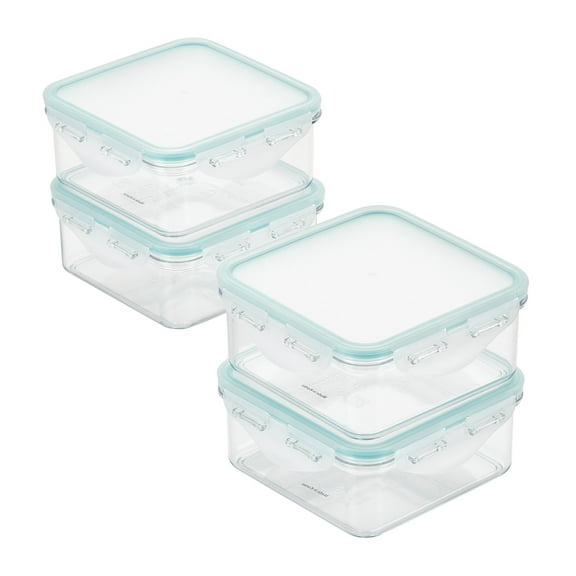 LocknLock Tritan Purely Better Square Food Storage Containers, 20-Ounce, Set of 4