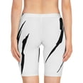 thumbnail image 4 of Effete Feline Claw Marks Scratch Women's Bike Shorts (AOP), 4 of 6