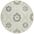 thumbnail image 2 of Addison Rugs Chantille Indoor/Outdoor Transitional Medallions Ivory Washable Round Rug, 8' x 8', 2 of 6