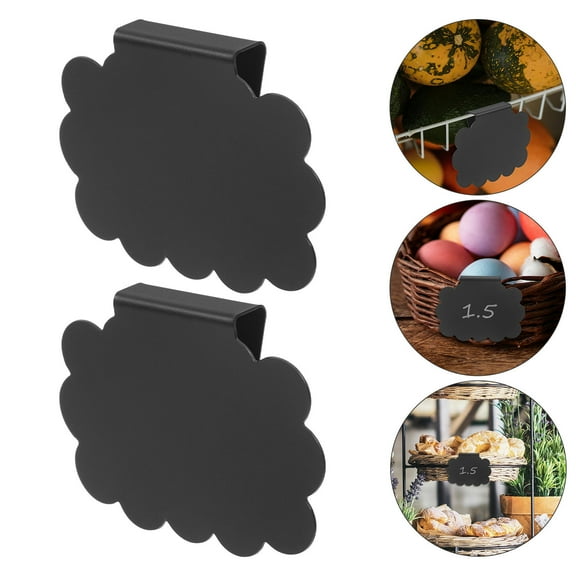 HOMEMAXS 10pcs Clip On Labels Price Display Label Clips Erasable Labels Storage Bin Clip On Labels Plastic Price Clips
