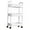 White, variant on 3 Tier Mobile Utility Cart Organizer Holder Free Standing Storage Shelves Corner Black