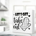 thumbnail image 5 of Zomyto 7x7 In Funny Baking Wooden Box Sign - Let's Get Take Out, 5 of 7