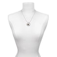 thumbnail image 3 of Delight Jewelry Silvertone 3-D Chocolate Cupcake with Sprinkles Gymnastics Ring Charm Necklace, 18", 3 of 4