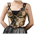 thumbnail image 2 of Nmnitkp Gothic Corset Dress Women's Summer Vintage Floral Renaissance Corset Top for Women Y2k Tops Sleeveless Drawstring Top, 2 of 6