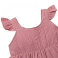 thumbnail image 4 of Robe de Princesse Sans Manches à Volants pour Filles Bébés Enfants Robes de Fête d'Été + Bandeau, 4 of 11