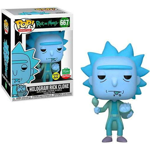 Funko Rick & Morty POP! Animation Hologram Rick Clone Vinyl Figure (Glow in the Dark)