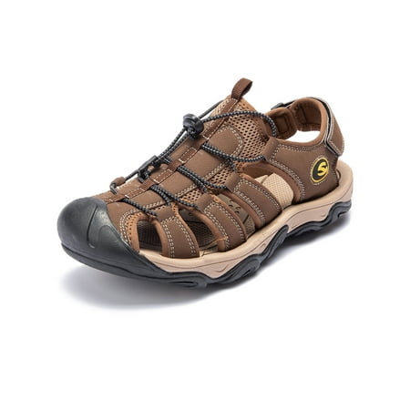 Waterproof Hiking Sandals - Outdoor Hiking Sandals for Men Breathable Summer Athletic Climbing Beach Shoes