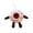 Red, variant on Halloween Plush Eyeball Ornament, 6in Cute Monster Doll with Hanging Loop for Party Decor & Gift
