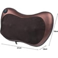thumbnail image 4 of Almohada y regalo para masajeador de pies, cuello y espalda, cojín eléctrico para masaje de tejido profundo para hombros, alivia la fatiga corporal, adaptador para automóvil y hogar, 4 of 5