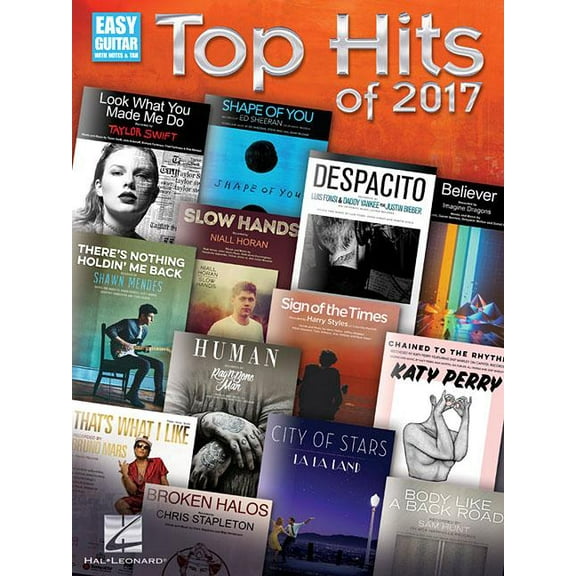 Hal Leonard Top Hits of 2017 -  Easy Guitar