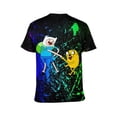 thumbnail image 3 of Adventure Time Unisex Short Sleeve T Shirt Daily Novelty 3D Printed T-Shirts Soft Comfortable Tee Shirt Top For Men And Women, 3 of 7