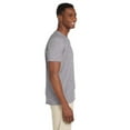 thumbnail image 4 of Gildan Softstyle V-Neck T-Shirt, Men's Short Sleeve V Neck Tee Classic Sport Grey, Sizes S-3XL, 4 of 5