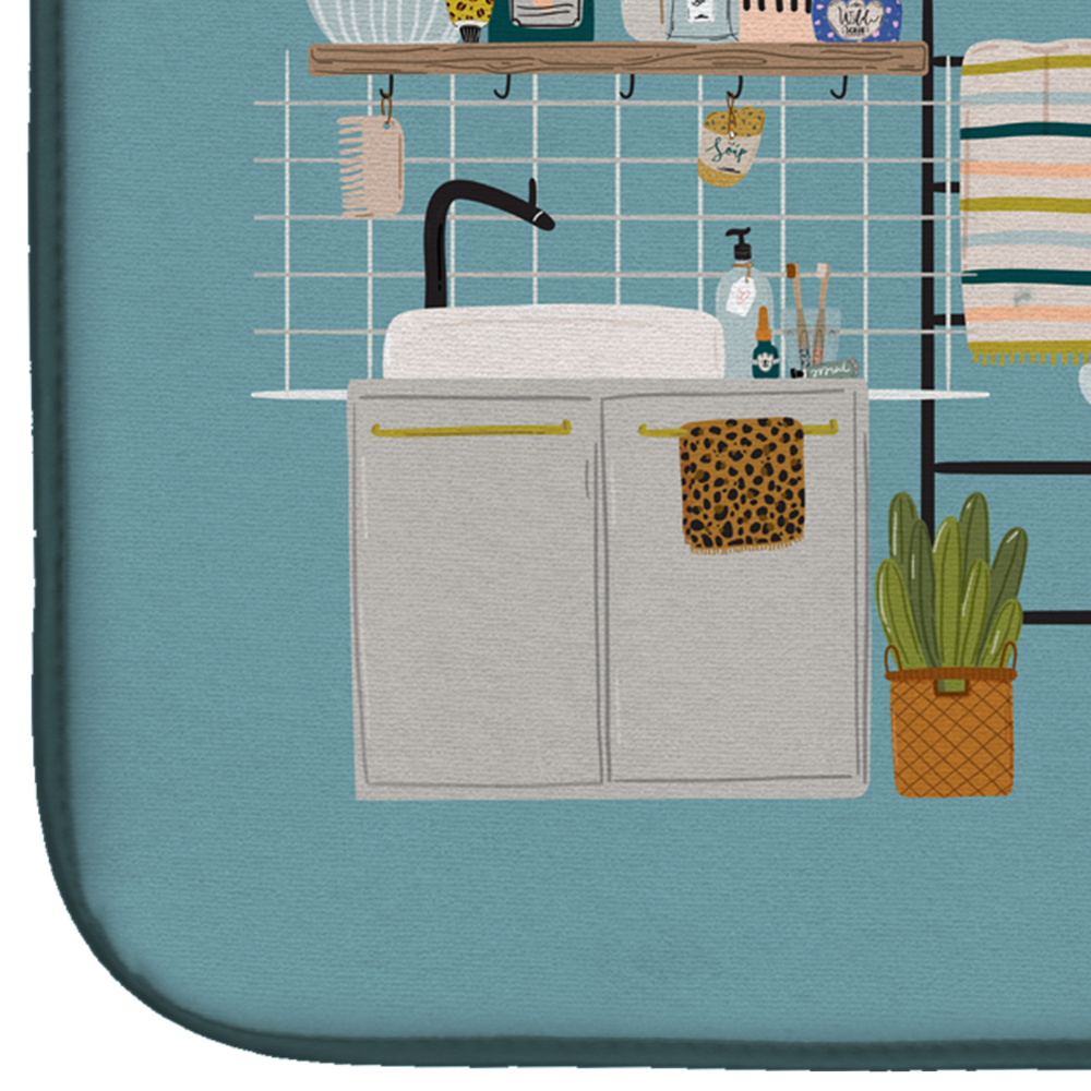 Entlebucher in Bathtub Dish Drying Mat