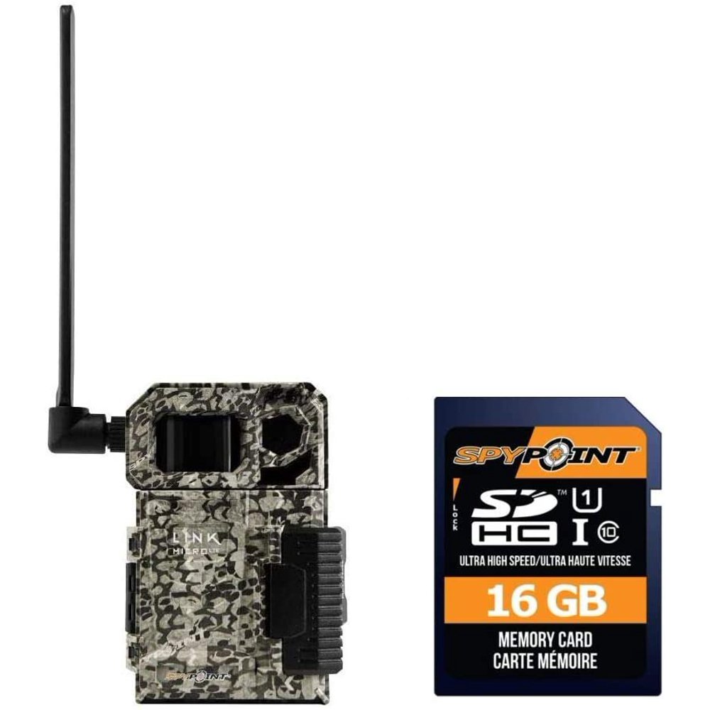 SPYPOINT LinkMicroLTE Cellular Trail Camera with 16 GB Spypoint Micro