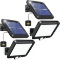 thumbnail image 1 of shiyou-2pc Solar Lights Outdoor Waterproof, 3 Modes Motion Sensor Light Outdoor, 56 LED Solar Powered Lights Solar Flood Lights, Solar Motion Light Security Lights Wall Lights for Garden Fence, 1 of 4