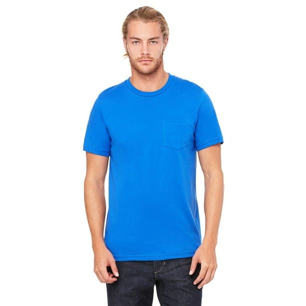 BELLA+CANVAS - The Bella + Canvas Mens Jersey Short Sleeve Pocket T ...