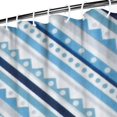 thumbnail image 4 of Bohemian Shower Curtain for Bathroom 72x84 Inches, Quick-Dry Polyester with Plastic Hooks, Ethnic Tribal Pattern and Rustic Earth Tone Aesthetic, 4 of 5