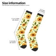 thumbnail image 5 of Daiia Sports Socks Sunflowers And Butterflies Printed Novelty Crew Socks for Men Women Knee High Socks Cotton Socks Soft & Breathable Support Unisex Socks, 5 of 9