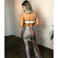 thumbnail image 3 of Women Fashion Boho Hippie High Waist Printed Wide Leg Pants Long Flared Bell Bottom Pants, 3 of 3