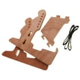 thumbnail image 5 of Wood Guitar Stand for Acoustic and Bass Guitars Floor Display Holder, 5 of 6