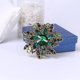 thumbnail image 3 of Broche de flores elegante de cristal austriaco Vintage para mujer, broche de boda, joyería Vintage, 3 of 5