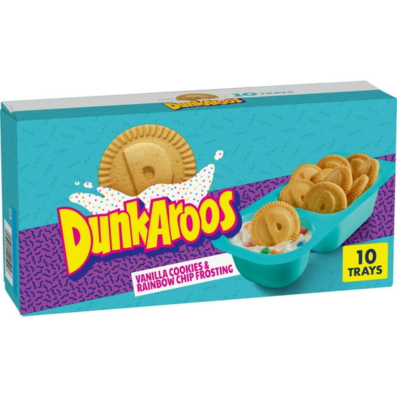 Dunkaroos Vanilla Cookies and Rainbow Chip Frosting, 10 Count, 10 oz