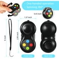 thumbnail image 2 of Controlador de juegos Fidget Pad Fidget Toy Skylety, 2 unidades, negro, 2 of 7
