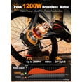 thumbnail image 4 of ESKUTE M200P Electric Bike for Adults, 21-Speed Gear 27.5" Mountain Ebike, 1200W Peak Brushless Motor 28MPH, 48V 13Ah, NFC Unlock, Step Over E-Bicycle, Gray with Fender & Rack and Lock, UL2849, 4 of 6