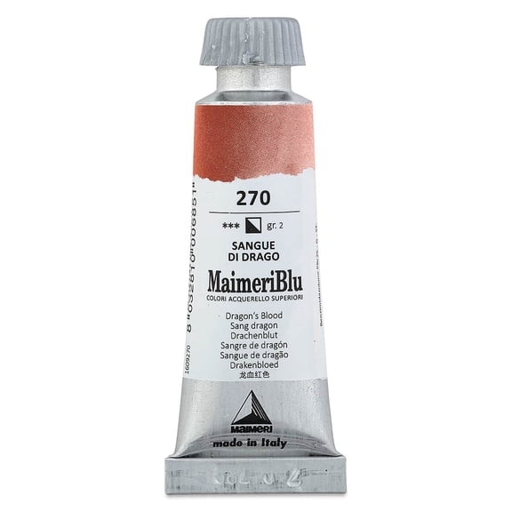 Maimeri Blu Artist Watercolor - Dragon's Blood, 12 ml Tube