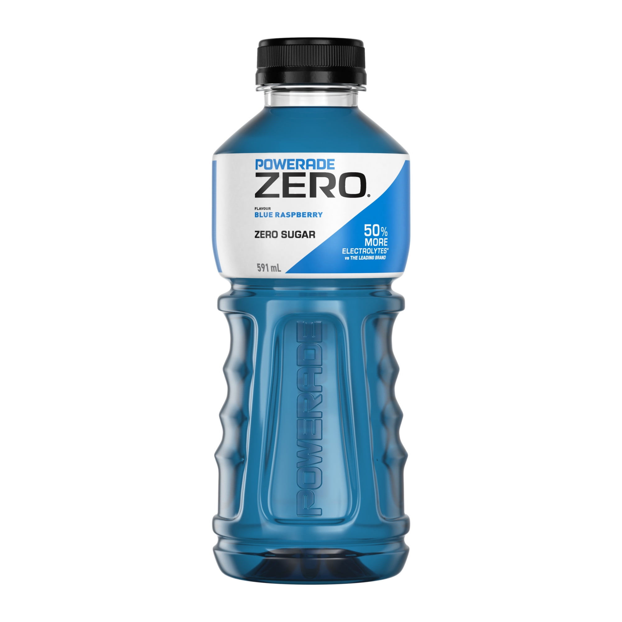 Powerade Zero Blue Raspberry Bottles, 591 mL