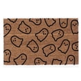 thumbnail image 2 of Halloween Doormat 40x60cm, Cute Line Ghost Print Welcome Floor Mat, Non-Slip Outdoor Porch Rug, Weather Resistant Natural Coir Entryway Decoration for Front Door, Spooky Seasonal Home Accent, 2 of 6
