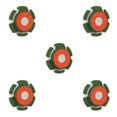 thumbnail image 3 of Methold Case Funda de piel sintética Anti-perdida Protector de localizador de silicona Reemplazo para AirTags, Verde No.04 5piezas, 3 of 6