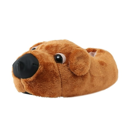 

wofedyo Slippers For Women Dog Design Novelty Slippers For Men And Women Cute Soft Animal Funny Home Indoor Winter Warm Floor Shoes Cartoon House Slippers For Women