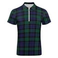 thumbnail image 4 of Scottish Tartans-Scotland Clans Men Zipper T-shirt Summer Casual Short Sleeve T-shirt Top, 4 of 7