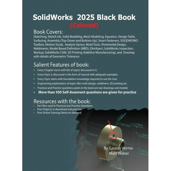 SolidWorks 2025 Black Book: (Colored), (Hardcover)