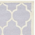 thumbnail image 4 of SAFAVIEH Cambridge Kevin Geometric Wool Area Rug, Lavender/Ivory, 6' x 6' Square, 4 of 6