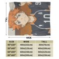 thumbnail image 3 of Haikyu Blanket, Anime Throw Blanket For Bed Sofa Couch, Super Soft Flannel Blanket For Bedroom Livingroom, 60"X50", 3 of 9