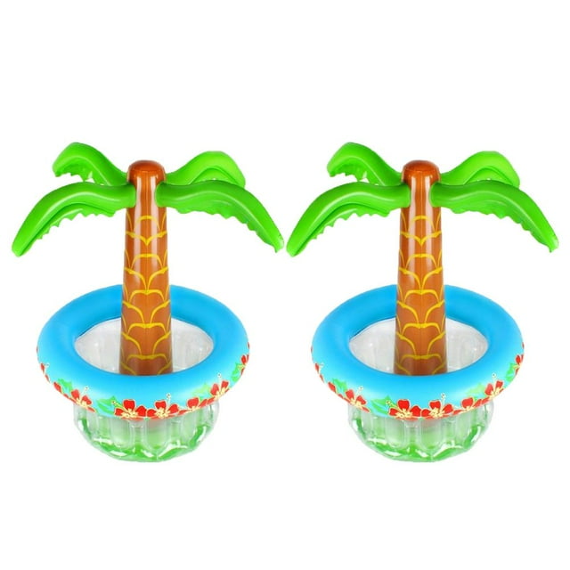 Glacière Gonflable pour Cactus avec Seau à Glace en Forme de Cocotier pour Fête