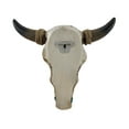 thumbnail image 3 of Tooled Leather Look Covered Southwest Bull Skull Wall Sculpture, 3 of 4
